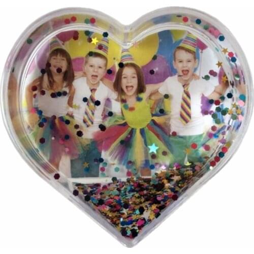Promotional DIY Heart photo frame globe Wedding picture frame on desktop Home decoration display baby frame love gifts
