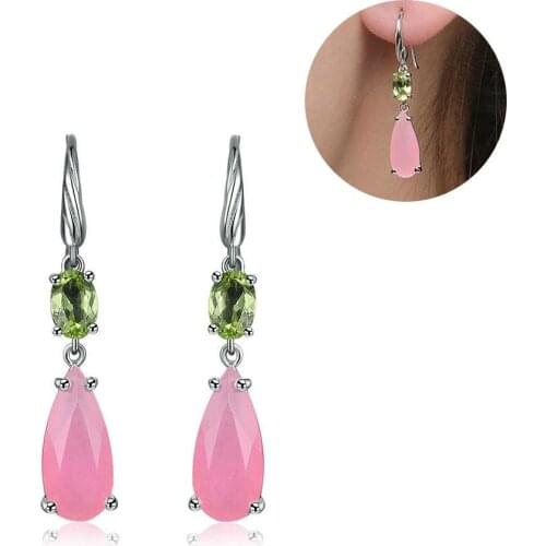 Fashion Women Artificial Waterdrop Dangle Hook Earrings Eardrop Jewelry 2018