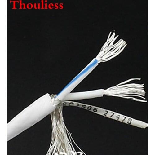 Thouliess HIFI 4MM Silver plated HIFI AMP CD Player VCD DVD Hi-End Audio Pure Copper RCA XLR Signal Audio Cable