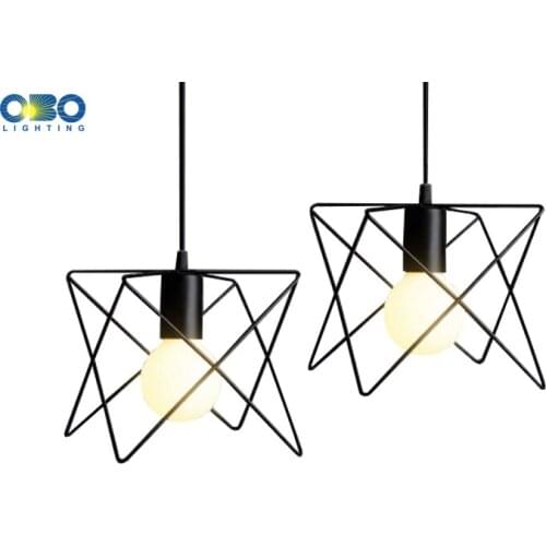 Black Iron Frame Vintage Pendant Lights Bar/Clothing store/Coffee House Indoor Lighting Cord Wire Lenght 1.2m E27 110-240V