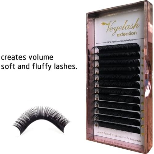 Veyelash 8mm-16mm False Mink Extensions Individual Eyelashes Extension Silk Lashes Russian volume eyelash make up