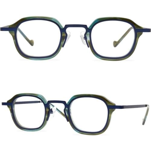 Japanese style retro European and American small frame glasses frame unisex glasses simple