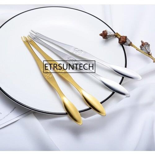 100pcs Stainless Steel Crab Needle Crab Forks Spoon Lobster Crab Seafood Fork Food Clips Tool Accessory
