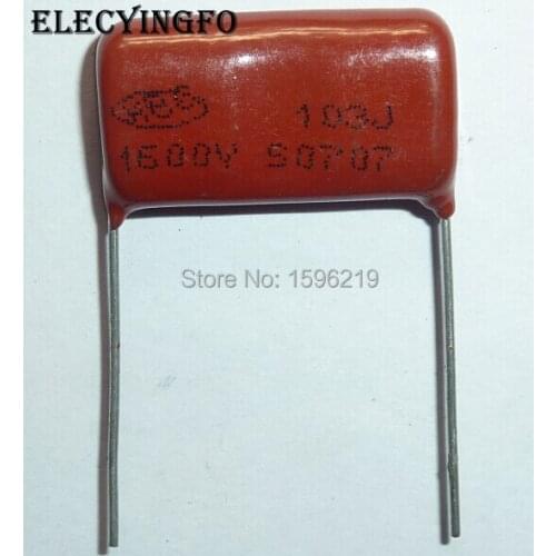 20pcs CBB capacitor 103 1600V 103J 1.6KV 0.01uF 10nF P24 CBB81 Metallized Polypropylene Film Capacitor