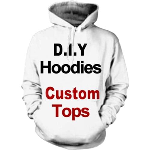 3D Print DIY Custom Design Men Women Hoodies Hip Hop Sweatshirts Drop Shipping Wholesalers Suppliers for Drop Shipper