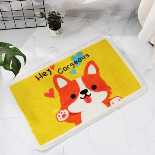 60x90cm Floor Mat Anti-slip Water Absorption Kitchen Door Mat Kitchen Carpet Toilet Rug Hallway Porch Doormat Machine Washable