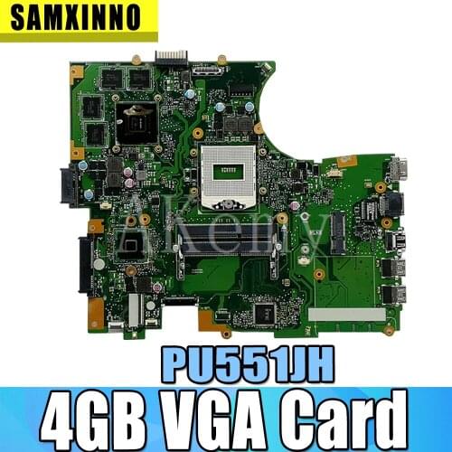 Akemy For Asus PU551J PU551JH laptop motherboard 4GB VGA Card tested 100% work original mainboard