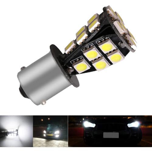 Car Led Auto Red 1157 BAY15D LED Tail Brake Lamp Parking Led P21 5W 18SMD Reserve Lamp License Plate Light Brake LED Turn Bulb