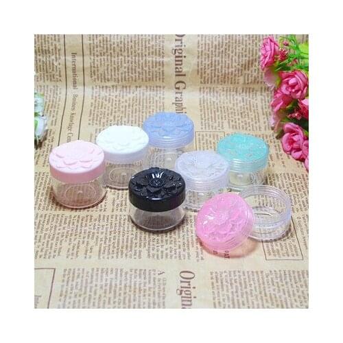 20/50Pcs Cosmetic Jar 10/15/20g Small Empty Cosmetic Refillable Bottles Plastic Eyeshadow Makeup Face Cream Jar Pot Container