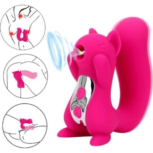 Squirrel Multifunction Clit Sucker Stimulation Sex Toys Sucking Breast Pussy Nipple for Women Vibrator Couple Teasing Fun