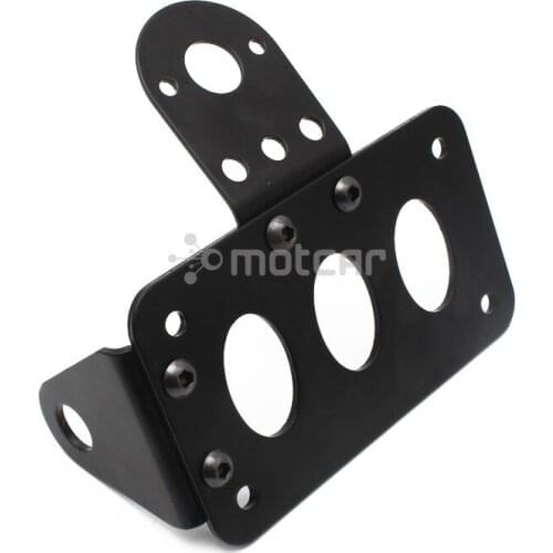 Side Mount Black Motorcycle License Plate Number Plate Bracket For Harley Chopper Accessories Black License Plate Bracket