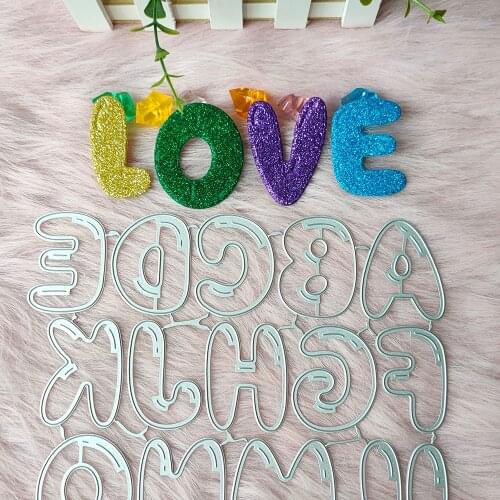 Large Big Alphabet Set Die Cut Letter Metal Cutting Dies Stencil Scrapbooking Embossing New Christmas Craft Stamps And Dies