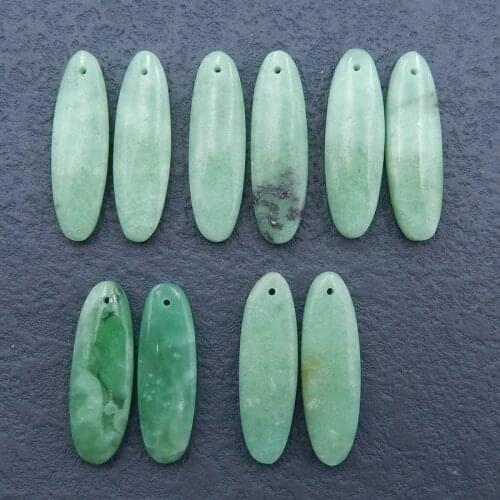 1 Pair Natural Onyx Jasper Fashion Woman Earring Beads 33x10x5mm,5.1g