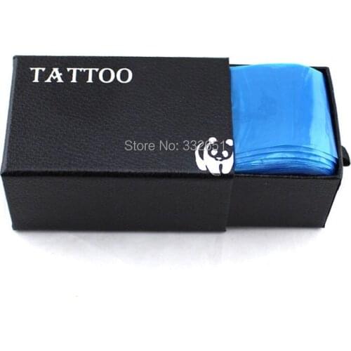 Chuse 100pcs/box Disposable Hygiene Tattoo Clip Cord Machine Covers Bags Blue Tattoo Supply Microblading & body art tattooing