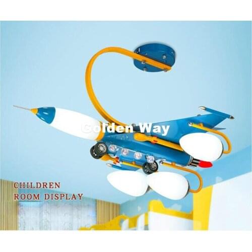 Children Ceiling Lamp Plane Kids Bedroom Cartoon Surface Mounted Ceiling Lights L70cm Modern Children Ceiling Lamps E27 Lighting