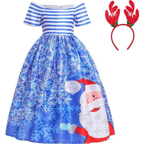 Children Christmas Halloween Cosplay Carnival Fancy Costume Vestido Birthday Party Princess Long Summer Dress Baby Girl Clothes