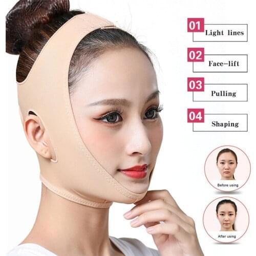 1Pc Face-lift Belt Elastic Bandage Tape Sport Face V Shaper Facial Slimming Bandage Reduce Double Chin Wrap Bandage for Women