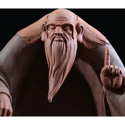 Ceramic Lao tze furnishing articles Sitting room rich ancient frame study shelf office new Chinese zen decorative arts and craft