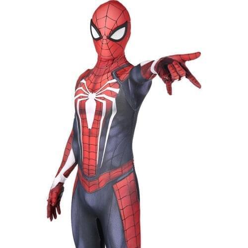 Game PS4 Advanced Suit Dark PS4 Cosplay Costume Halloween 3D printed Cosplay Flexible JumpSuit Disfraces For Kids/Adult/Men