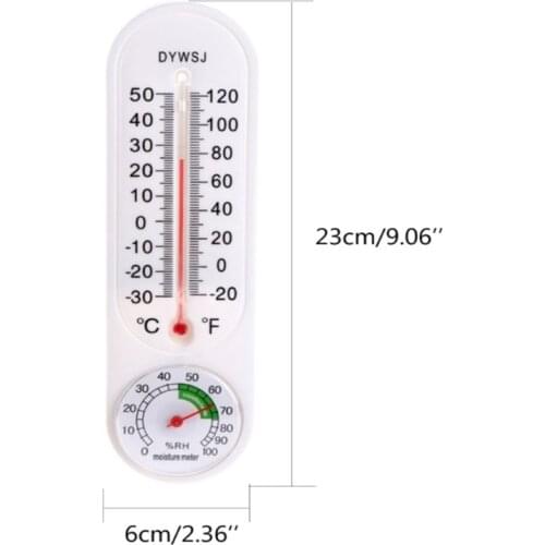 Indoor thermometer wall-mounted household greenhouse temperature and humidity meter hygrometer breeding thermometer dropshipping