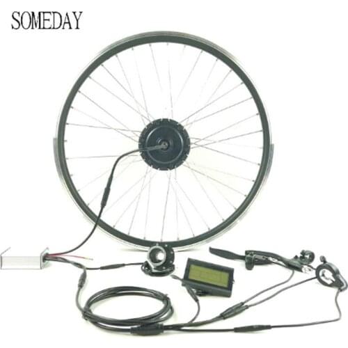 SOMEDAY Whole Waterproof Cable 36V 250W Electric Bicycle Conversion Kit Front Hub Motor Ebike Wheel with KT LCD5 LCD3 Display