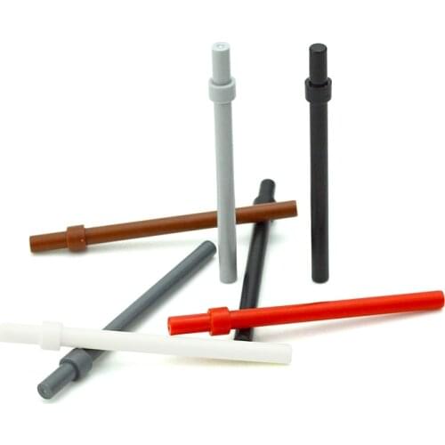 Building Blocks Technical MOC Parts 1x6 Round Bar 6L with Stop Ring Assembles Particles Compatible with 63965 Bricks Toy