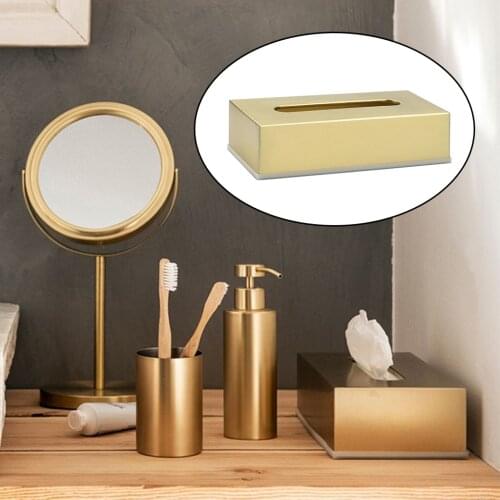 Tissue Box Modern Napkin Holder for Home Bedroom Bathroom Vanity Night Stand