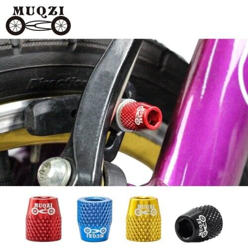 Muqzi 4Pcs Mtb Racefiets M6 Remschoenen Schroef Rem Pad Bolt V Remblokken Aluminium Vaste Moer ultra Light 1.5G