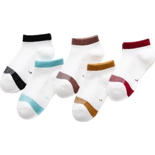 11CM Baby Boys Ankle Socks 5 Pairs Mesh Breathable Summer Short Sock Anklets Kids Hose Comfortable Children Boat Socks 5Pairs