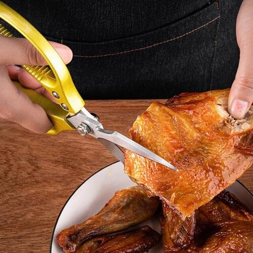 Kitchen Scissors Japanese Scissors Stainless Steel Multifunctional Chicken Bone Scissors Food Scissors Aluminum Alloy Scissors