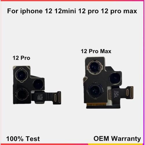 OEM Back Camera For iphone 12 12 mini Back Camera Rear Main Lens Flex cable parts For iphone 12 Pro 12 Pro Max