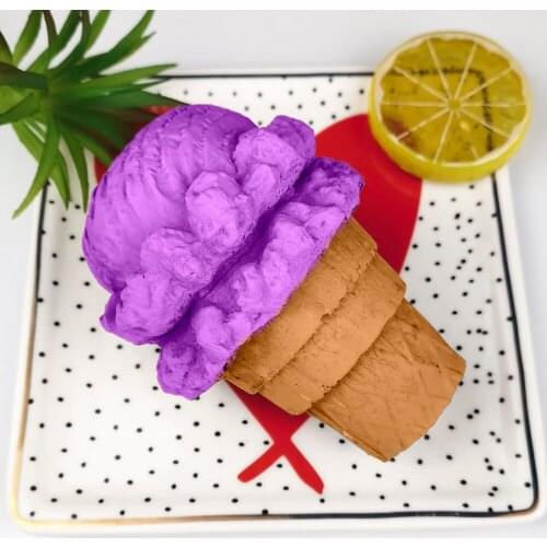 PRZY 3D Mould Silicone Ice Cream Cone Molds Handmade Ice Cream Mold Soap Molds Fondant Soap Clay Resin Candle Mould