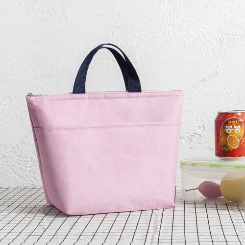 Lunch Cooler Storage Bags Portable Insulated Waterproof Nylon Canvas Women Kids Men Thermal Food Work Picnic Handbag Tote Box