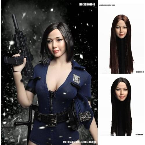 SUPER DUCK SDH010 1/6 scale remake Asian beauty head sculpture model fit 12 inch action figure body