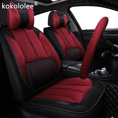 Kokololee fabric car seat cover For opel astra k h j g kia picanto niro sportage hyundai creta i40 lada ford focus 2 3 car seats