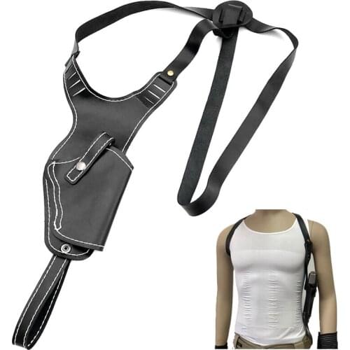 Military Pistol Shoulder Holster Genuine Leather Tactical Gun Case Hunting Airsoft Hand Gun Accessories Conceal Carry Holster