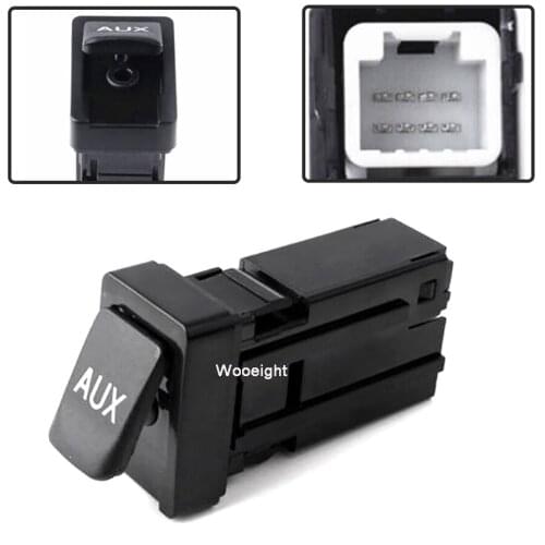 Wooeight Auxiliary Radio Stereo Outlet Port Jack Adaptor 86190-02010 Fit for Toyota Avalon Corolla Highlander RAV4 Sequoia 2013