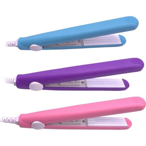 Mini Hair Straightener Flat Iron Curler Travel Home DIY Hair Style Hair Straightener Tools Travel Flat Iron Small Portable