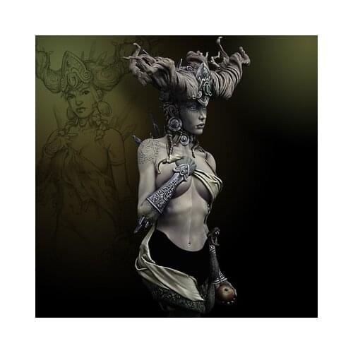 110mm Resin Model bust GK Earth Element Science fiction Unassembled and unpainted kit