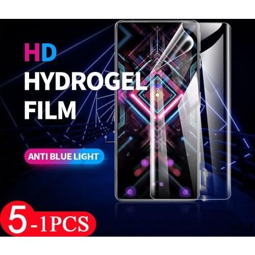 5-1Pcs cover phone screen protector for Xiaomi POCO X3 X2 M3 M2 F3 GT F2 pro pocophone F1 C3 hydrogel film protective Not Glass
