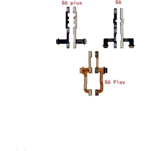50Pcs Power On Off Button Volume Switch Key Control Flex Cable Ribbon For Motorola FOR Moto P30 Play One G7 G6 G5S G5 E5 Plus