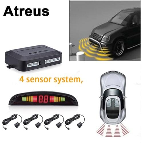 Atreus For Nissan qashqai Citroen c4 c5 Chevrolet cruze aveo Peugeot Car Reversing Radar Parking Sensor LED Display Beep Alert