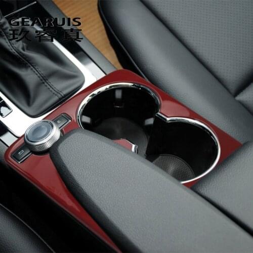 Car Center Console Water Cup Frame Decoration Multimedia Buttons knob Covers Stickers For for Mercedes Benz GLK X204 Accessories