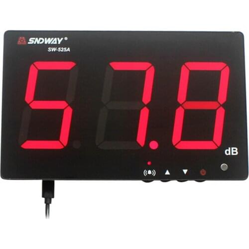 SNDWAY Digital Sound level meter 30~130db noise db meter measuring large screen hanging type Noise Decibel Monitoring Testers