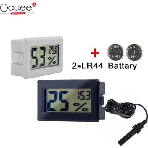 Mini Convenient Digital LCD Thermometer Sensor Hygrometer Gauge Refrigerator Aquarium Monitoring Display Humidity Detector