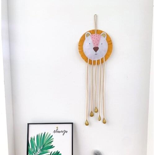 Cartoon Storage Belt Style Braided Lion Childrens Hairpin Hair Tassel Accessory Storage Belt Crafts Gift Home Decoretion