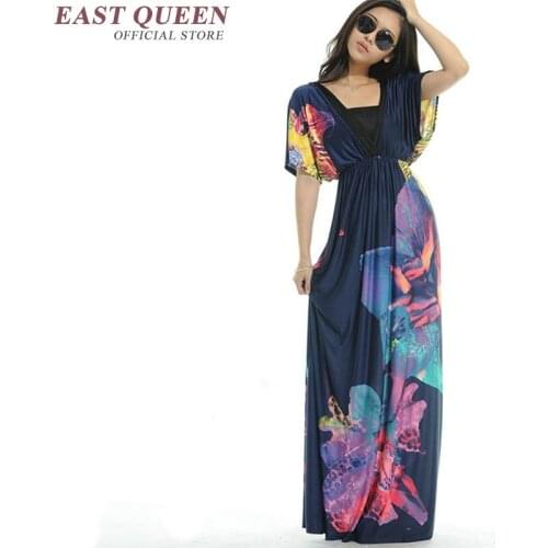 Hippie bohemian style clothing dress plus size tunic beach dress KK1282 C