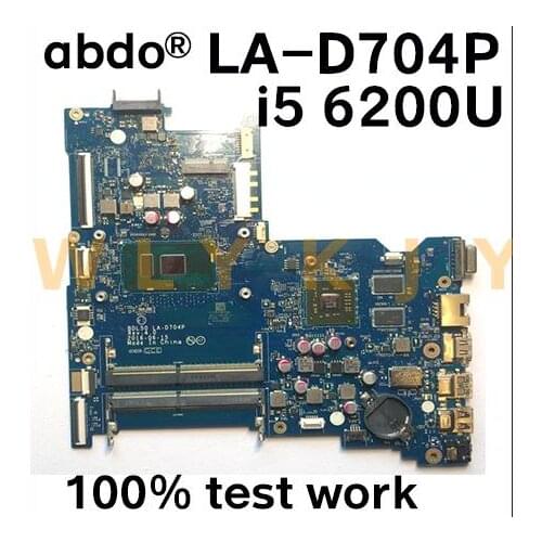 BDL50 LA-D704P for HP 15-AY 15-AC 250 G5 notebook motherboard CPU i5 6200U DDR4 100% test work 858580-601 854936-601