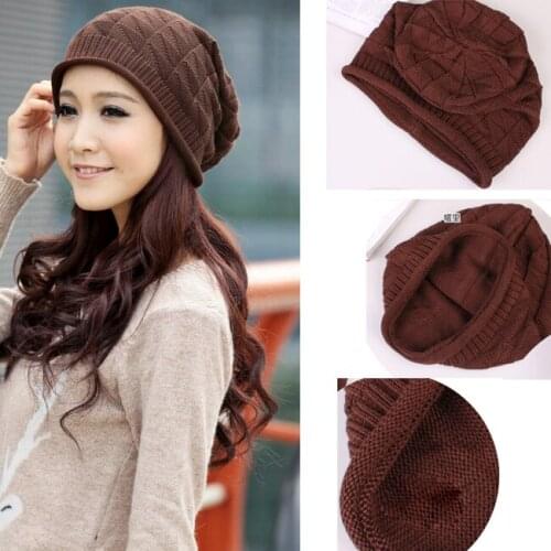 New Unisex Winter Warm Knit Hat Fashion Hi Quality Women Men Solid Color Casual Beanies Stretch Soft Cotton Skullies Bonnet Cap
