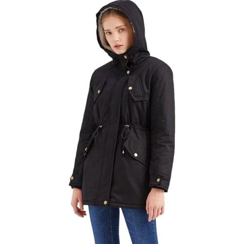 2020 Winter New Women Parkas Patchwork Casual Solid Fur Hooded Coats Woman Long Jackets Warm Parkas Female Overcoat Coat Ladies